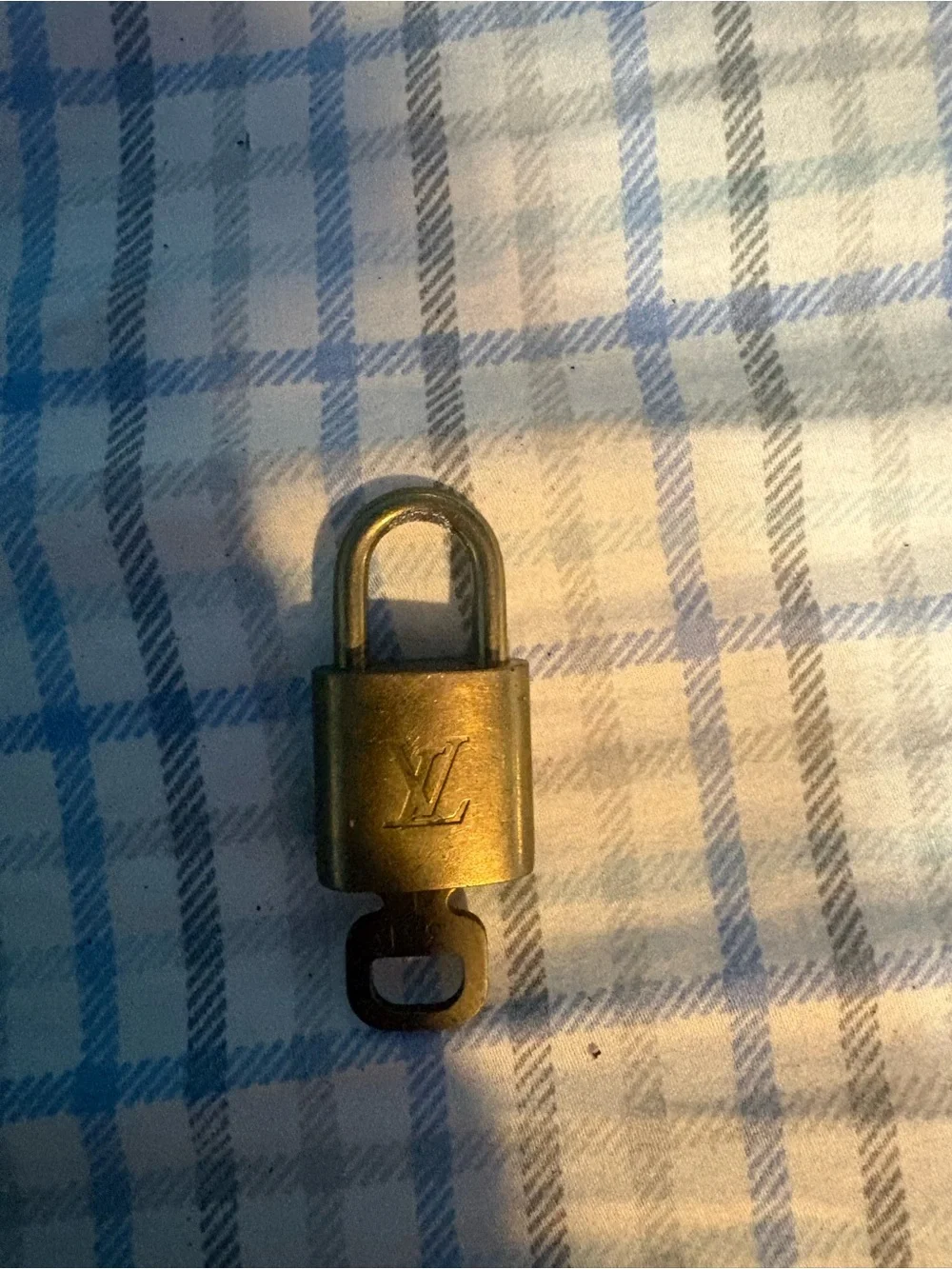 Louis Vuitton Gold Padlock with LV Monogram - Men Accessories